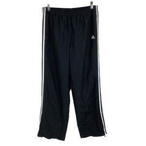 adidas / Vintage 90s / Black and with White Stripes Track Pants / Size Large